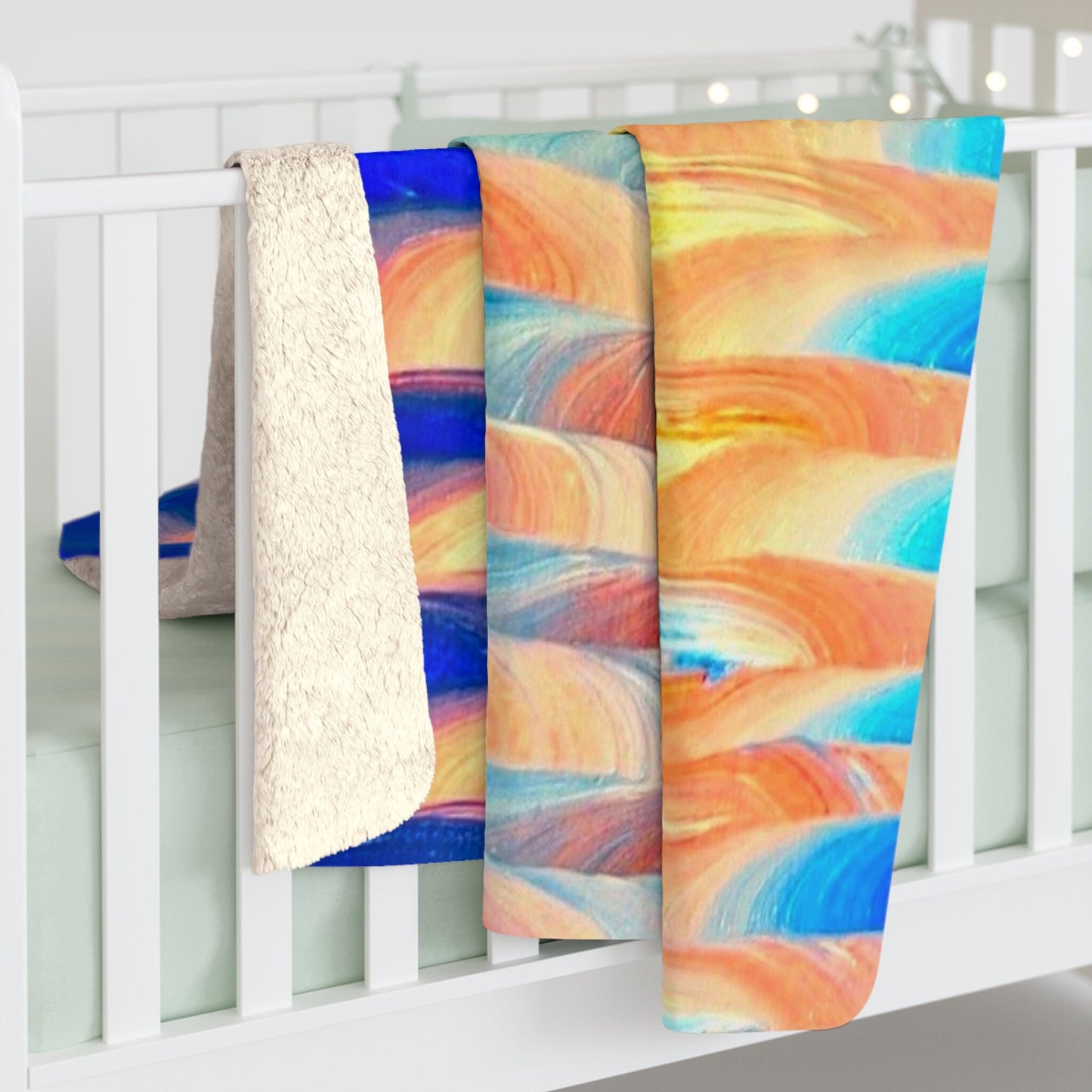 Chromatic Flow Fleece Blanket – Wrap Yourself in Art Today!